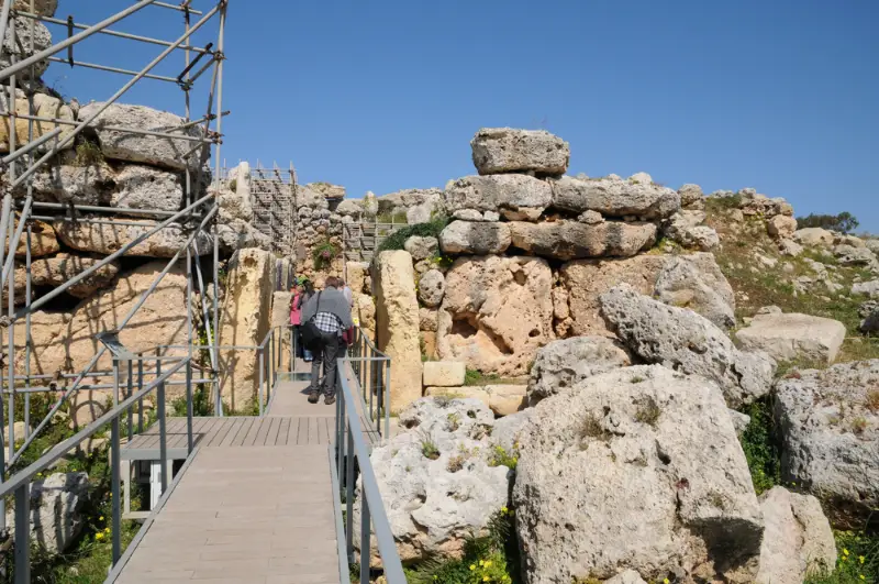 Temples mégalithiques de Ġgantija sur l'île de Gozo