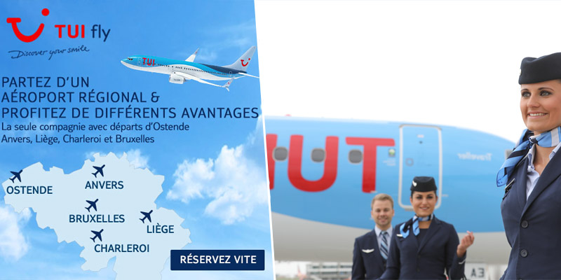 TUIfly Belgique promo vols destinations européennes les plus populaires