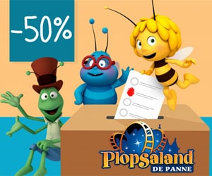Bon plan Journée Électorale : - 50% sur des e-tickets ≥ 1m pour Plopsaland De Panne, Plopsaqua De Panne, Plopsa Indoor Hasselt et Plopsa Coo