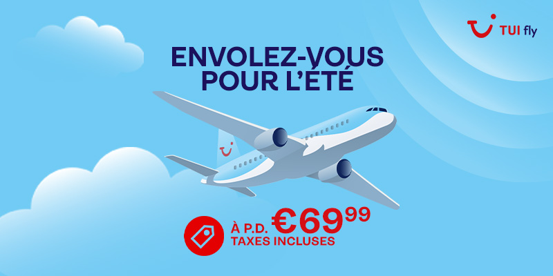 TUIfly Belgique lancement vente billets d'avion été 2023