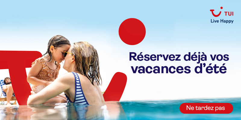 Vacances été 2023 avec TUI BE