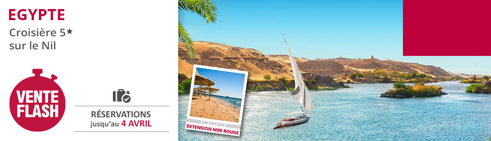 Vente Flash Crosière Egypte
