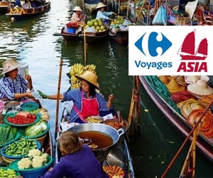 Code promo Réduction de 100 € pour toute réservation d'un circuit "Tentations" avec ASIA