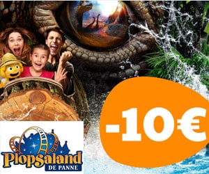 Code promo 10€ de réduction sur des e-tickets ≥1m pour Plopsaland De Panne