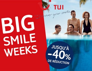 Bon plan Big Smile Weeks : jusqu'à -40% sur une sélection de séjours en avion et vacances au ski