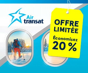 Code promo Économisez 20% sur les vols d’hiver avec Air Transat