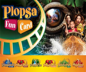 Code promo 15€ de réduction sur l'achat en ligne d'une Plopsa-FunCard & Plopsa-SwimCard >1m