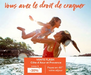 Bon plan Vente Flash Vacances Juillet : jusqu'à -30% sur une sélection de résidences sur la Côte d'Azur et en Provence
