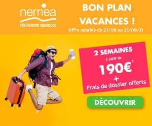 Bon plan Vente Flash : 2 semaines de vacances à la mer à partir de 190€