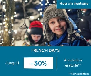 Bon plan French Days Pierre et Vacances, jusqu'à -30% sur vos vacances d'hiver montagne et mer