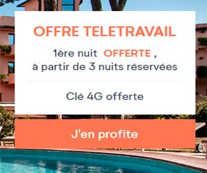 Code promo Offre télétravail : Pierre & Vacances vous offre 1 nuit pour des séjours à partir de 3 nuits consécutives