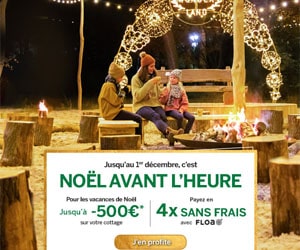 Bon plan Vente Flash : jusqu'à -500€ sur votre cottage + payez en 4x sans frais