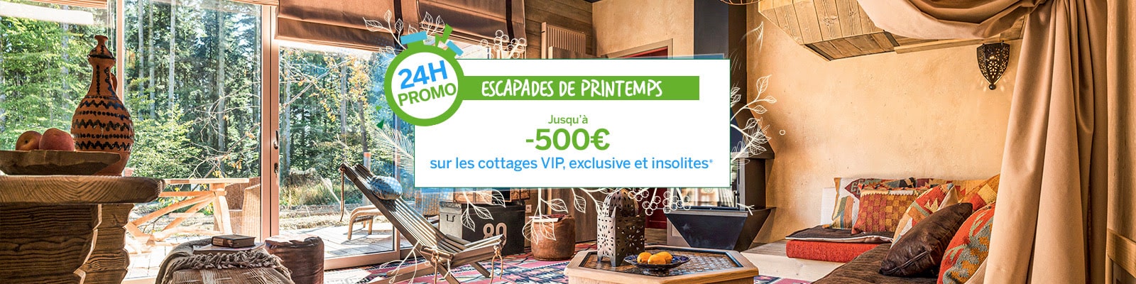 Vente Flash Center Parcs surclassement cottage VIP