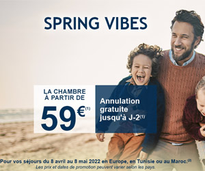 Bon plan Spring Vibes : chambres à partir de 59€ + annulation gratuite jusqu’à J-2