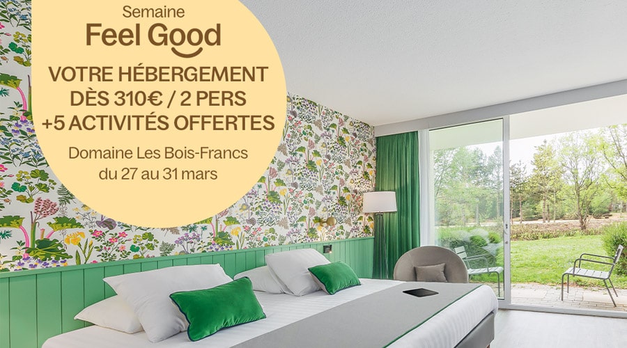 La "Semaine Feel Good" aux Bois-Francs, le cottage + 5 activités pour seulement 313€ pour 2 personnes