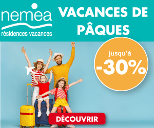 Bon plan Vacances Pâques, jusqu'à -30% la semaine dans une résidence Néméa