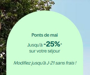 Bon plan Les ponts de mai en pleine nature : jusqu'à -25% sur votre séjour ressourçant à Center Parcs en France