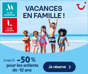 Bon plan Vacances en famille : Jusqu'à -50% sur le séjour de vos enfants de -12 ans en Club Marmara ou Club Lookéa