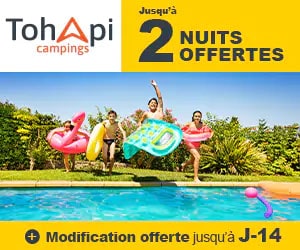 Bon plan En septembre, 2 jours offerts sur votre prochain séjour en camping Tohapi
