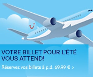PROMO VOLS,  une sélection de destinations estivales avec TUIFly Belgique dès 69,99 €/pers