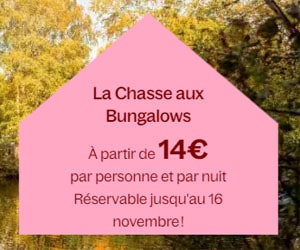 Bon plan La course aux Bungalows: à partir de 14€ par personne et par nuit