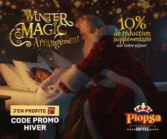 Code promo Winter Magic Plopsa lodging - 10% de remise
