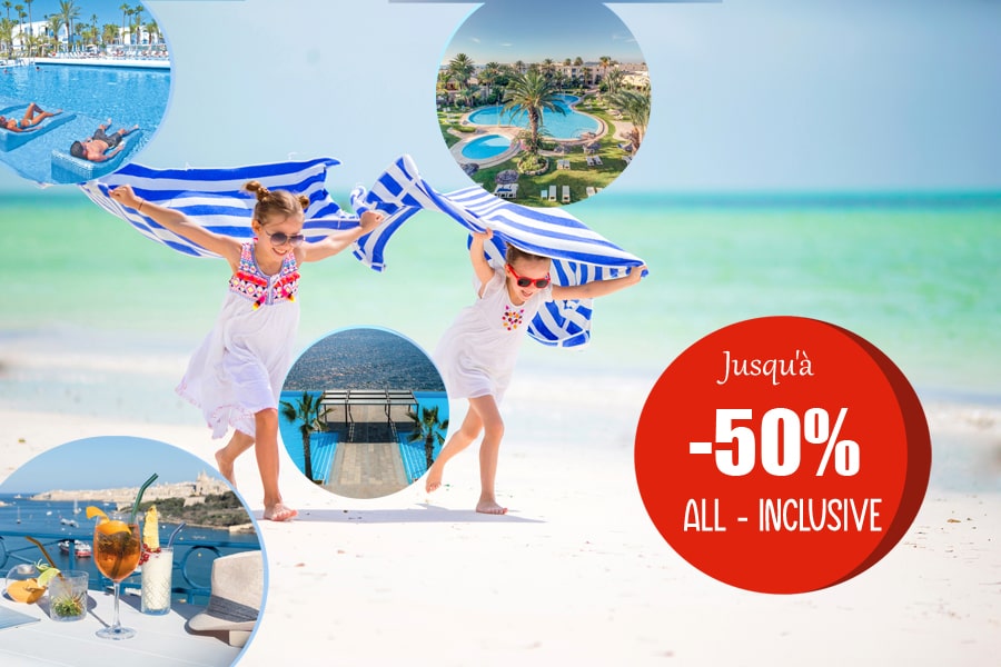 Vacances à 3h de vol de Bruxelles, vols + transferts + All-in, jusqu'à -50% avec TUI Belgique