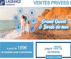 Bon plan Ventes Privées Grand Ouest et bords de mer, jusqu'à -30 %