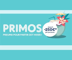 Bon plan PRIMOS Vacances d'hiver au soleil : jusqu'à -250€/pers en Club Marmara & Club Lookéa
