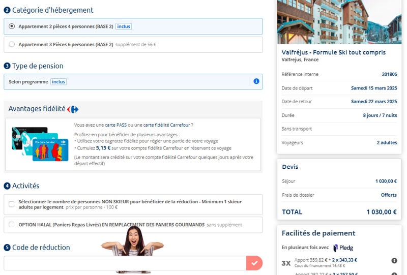 Code promo Carrefour Voyages