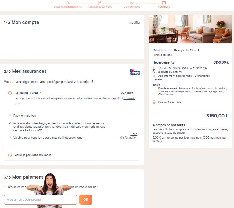 Code promo Pierre et Vacances
