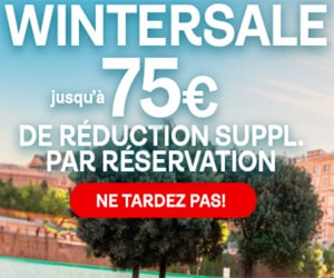 Code promo WINTER SALE : 75€ ou 50€ de réduction supplémentaire par réservation