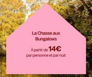Bon plan La Chasse aux Bungalows: à partir de 14€ par personne et par nuit