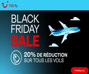 Code promo Black Friday Sale : 20% de réduction immédiate sur TOUS les vols + billets d'avion à partir de 49,99 €