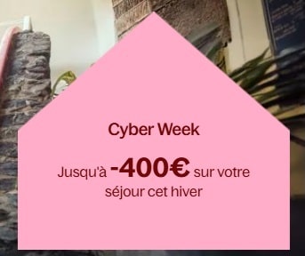 Bon plan Center Parcs lance l'offre Cyber Week : jusqu’à 400€ de remise sur votre cottage