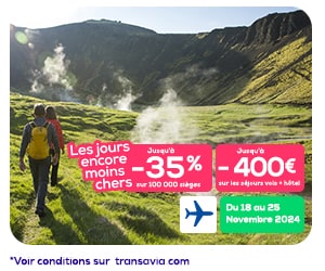 Bon plan Jusqu'à 35% de remise sur 100000 sièges chez Transavia et et jusqu’à - 400€ sur vos séjours vols & hôtel
