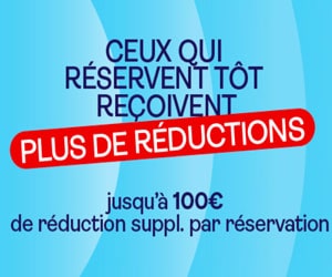 Code promo 100€ de réduction supplémentaire sur vos vacances en avion, cumulable avec les offres en cours
