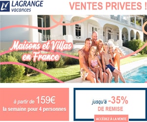 Bon plan Maisons et villas : jusqu'à -35% en mai, mai, juin, juillet, août & septembre, sur toutes les résidences LAGRANGE avec piscine privée ou commune