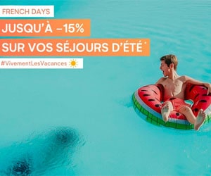 Bon plan French Days Vacances été : jusqu'à -15% sur les résidences Pierre et vacances + Payez votre séjour en 3X sans frais