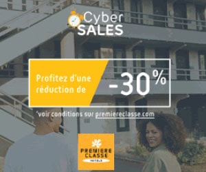 Bon plan Cyber Sales avec 30% de réductions sur les séjours