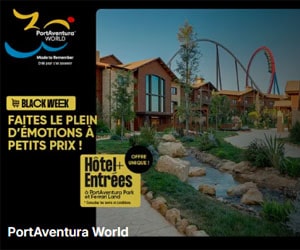 Bon plan Black Week PORT AVENTURA : hôtel + entrées dès 61€par personne
