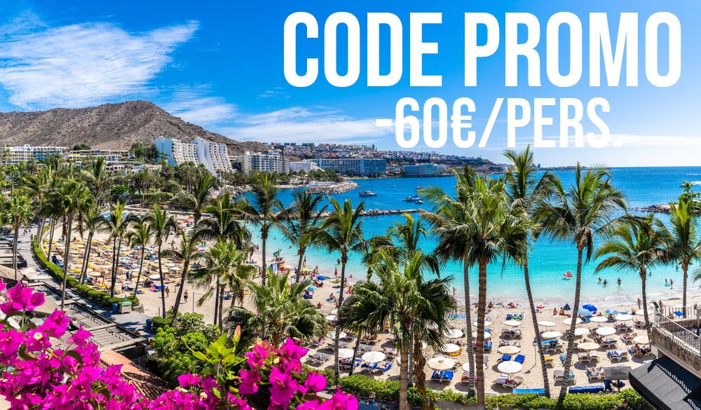 Séjours aux Canaries dès 469€/pers + 60€ EN PLUS par personne avec code promo