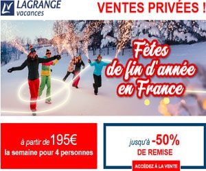 Bon plan Vente Flash - Départs du 20/12, jusqu'à -50% sur l'hébergement (dès 195€ la semaine pour 4 personnes)