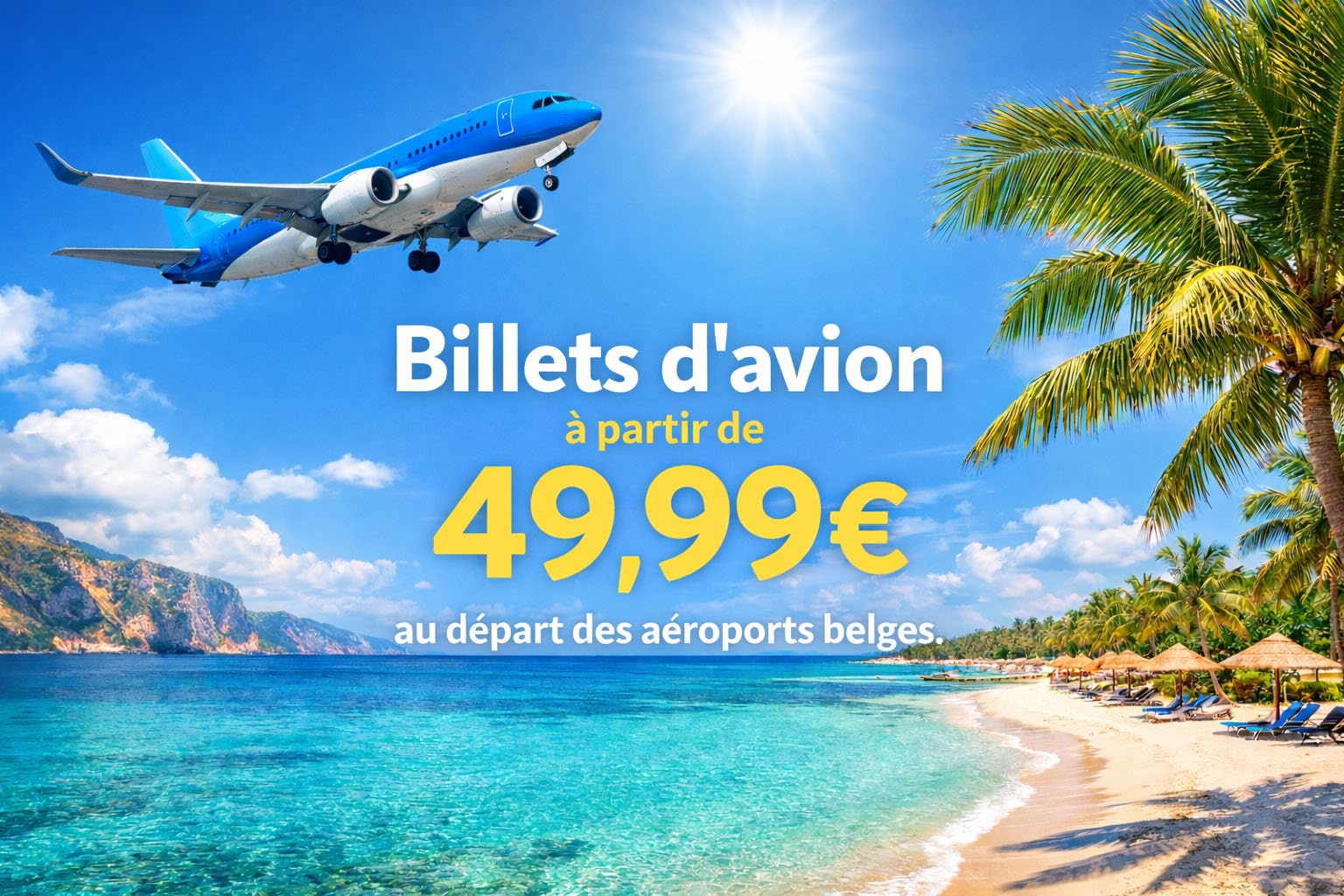 Code promo de 10% de réduction immédiate + Bagage à main gratuit sur les vols TUIfly
