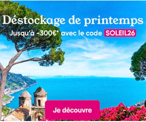 Code promo Ôvoyages de jusqu'à 300€ de réduction immediate par personne, valable sur tous les voyages