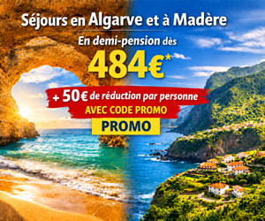 Séjours au Portugal dès 297€ +50€ de réduction par personne avec code promo