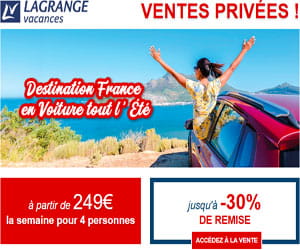 Bon plan La France en voiture tout l'été : jusqu'à -30% sur toutes les résidences LAGRANGE