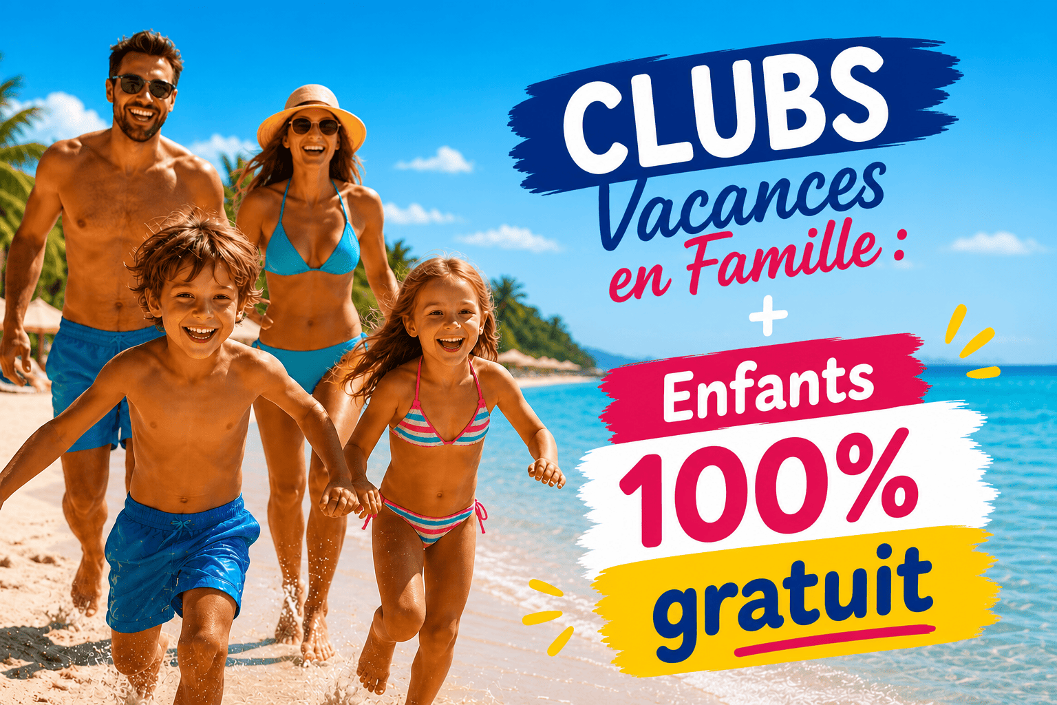 CLUBS Vacances en Famille : Enfants 100% gratuit