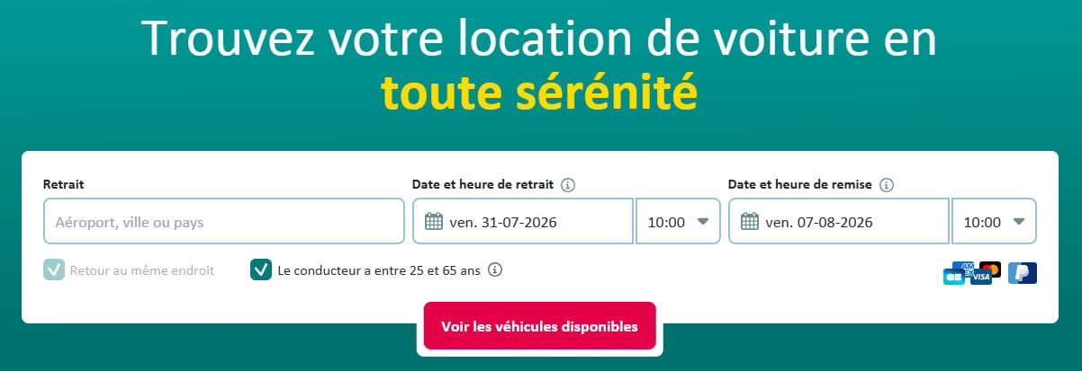 Moteur de recherche voiture à louer