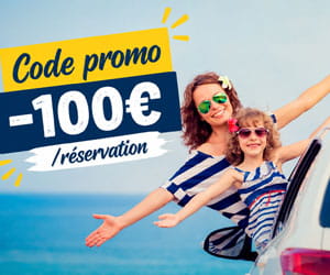 Code promo 100€ de réduction supplémentaire sur toutes les vacances en voiture ou près de chez vous